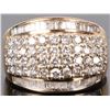 Image 1 : IMPRESSIVE MULTI-DIAMOND 14K GOLD UNISEX RING