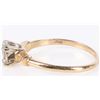 Image 2 : 0.35CT DIAMOND SOLITAIRE 14KT. GOLD RING
