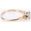 Image 3 : 0.35CT DIAMOND SOLITAIRE 14KT. GOLD RING