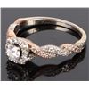 Image 3 : 14K ROSE GOLD DIAMOND LADIES BRIDAL SET