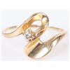 Image 1 : 14K YELLOW GOLD DIAMOND LADIES RING