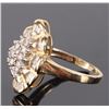 Image 3 : ANTIQUE 14K YELLOW GOLD DIAMOND CLUSTER RING