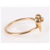 Image 2 : 14K YELLOW GOLD DIAMOND HEART LADIES RING