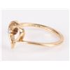 Image 3 : 14K YELLOW GOLD DIAMOND HEART LADIES RING