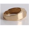 Image 2 : MEN'S ANTIQUE .33CT ROUND DIAMOND 14K GOLD RING