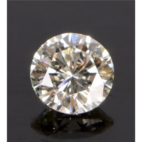GIA 1.25CT NATURAL I1 N COLOR ROUND CUT DIAMOND