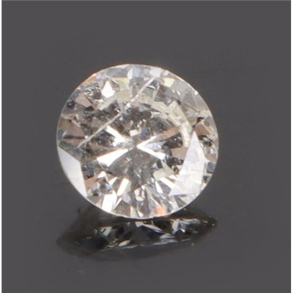GIA 0.68CT NATURAL I2 J COLOR ROUND CUT DIAMOND