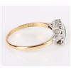 Image 3 : 10K YELLOW GOLD EMERALD DIAMOND LADIES RING