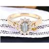 Image 1 : .50 CT CAT'S EYE ALEXANDRITE 14K GOLD DIAMOND RING