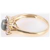 Image 3 : .50 CT CAT'S EYE ALEXANDRITE 14K GOLD DIAMOND RING
