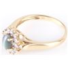 Image 5 : .50 CT CAT'S EYE ALEXANDRITE 14K GOLD DIAMOND RING