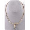 Image 3 : BLACK PEARL DIAMOND 14K YELLOW GOLD NECKLACE