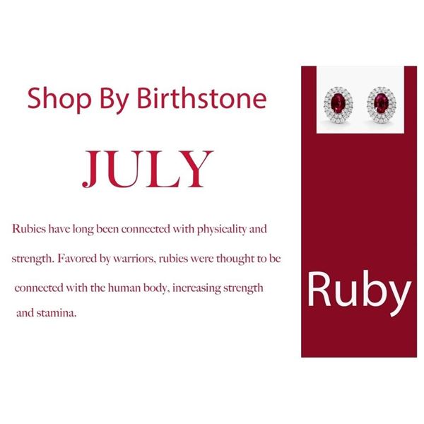SHOP BY BIRTH STONE! MONTH OF JULY: RUBY