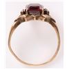 Image 2 : 10K YELLOW GOLD RUBY TOPAZ LADIES RING