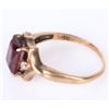 Image 4 : 10K YELLOW GOLD RUBY TOPAZ LADIES RING