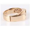 Image 2 : 10K YELLOW GOLD RUBY AND DIAMOND MENS RING