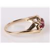 Image 3 : 10K YELLOW GOLD RUBY LADIES RING