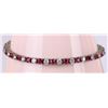 Image 1 : GENUINE RUBY STERLING SILVER LADIES BRACELET