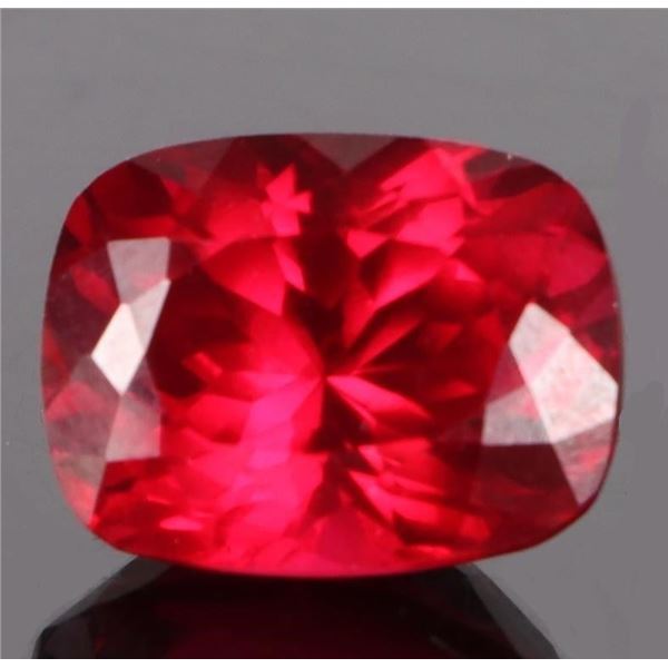 9.75CT CUSHION-CUT RED RUBY LOOSE GEMSTONE