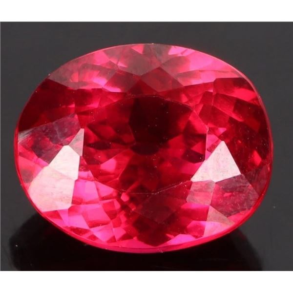 12.20CT OVAL-CUT RED RUBY LOOSE GEMSTONE