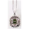 Image 3 : PERIDOT, SPINEL, & SAPPHIRE PENDANT NECKLACE