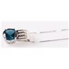 Image 3 : 6CT BLUE SPINEL WITH WHITE TOPAZ NECKLACE