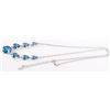 Image 3 : 8CTW SPINEL STERLING SILVER LADIES NECKLACE
