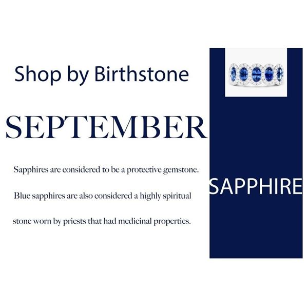 SHOP BY BIRTH STONE! MONTH OF SEPTEMBER: SAPPHIRE