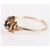 Image 2 : 10K YELLOW GOLD BLUE SAPPHIRE LADIES RING