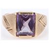 Image 1 : 2.50CT PARTI SOLITAIRE 10K YELLOW GOLD RING