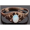 Image 1 : 14K YELLOW GOLD OPAL LADIES RING