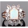 Image 1 : STRONG FLASH OPAL LADIES STERLING SILVER RING