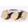 Image 1 : YELLOW OPAL STERLING SILVER LADIES RING