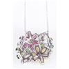 Image 3 : 4CTW NATURAL OPAL,GARNET & DIOPSIDE NECKLACE