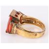 Image 2 : 4.5CTW ORANGE TOURMALINE LADIES STERLING RING