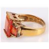 Image 3 : 4.5CTW ORANGE TOURMALINE LADIES STERLING RING