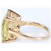 Image 4 : RECTANGLE ROSE CITRINE LADIES STERLING SILVER RING