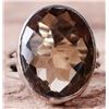 Image 1 : 15X19MM BROWN CIRTINE STERLING SILVER LADIES RING