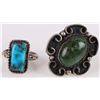 Image 2 : TURQUOISE NAVAJO SOUTHWEST STERLING SILVER RINGS