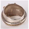 Image 3 : TURQUOISE GOLD-TONED & STERLING SILVER LADIES RING