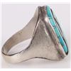 Image 2 : TURQUOISE SOUTHWST NAVAJO STERLING MEN'S RING