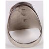 Image 3 : TURQUOISE SOUTHWST NAVAJO STERLING MEN'S RING