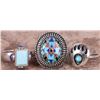 Image 1 : NAVAJO STERLING SILVER TURQUOISE LADIES RINGS