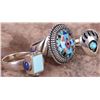 Image 2 : NAVAJO STERLING SILVER TURQUOISE LADIES RINGS