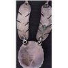 Image 2 : TURUOISE FEATHER SIGNED STERLING NECKLACE
