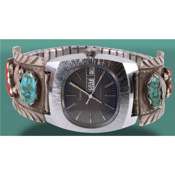 TIMEX WATCH W/ R. NIETO SOUTHWEST STERLING BAND