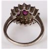 Image 3 : STERLING MULTI- GEMSTONE LADIES RING-CITRINE,JADE