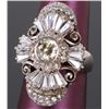 Image 2 : ANTIQUE EXPERT CUT-GLASS STERLING SILVER RING