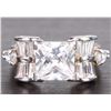 Image 1 : STERLING SILVER 2 CT CZ WOMAN'S RING