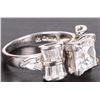 Image 2 : STERLING SILVER 2 CT CZ WOMAN'S RING
